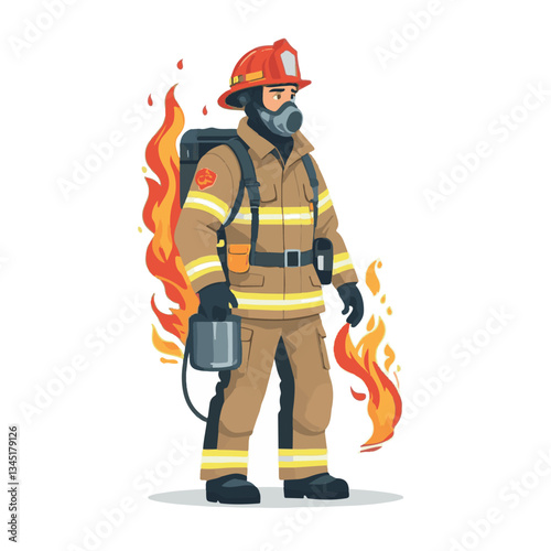 fireman, firefighter, safety, emergency, danger, rescue, fire, man, fighter, uniform, helmet, equipment, red, service, protection, background, hose, work, occupation, job, burn, person, hero, professi