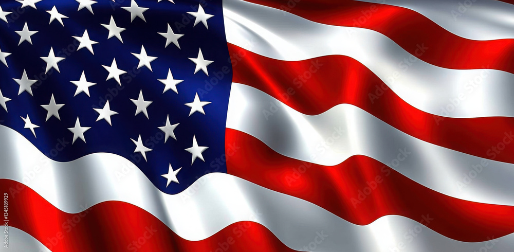 Obraz premium United States Flag Vector