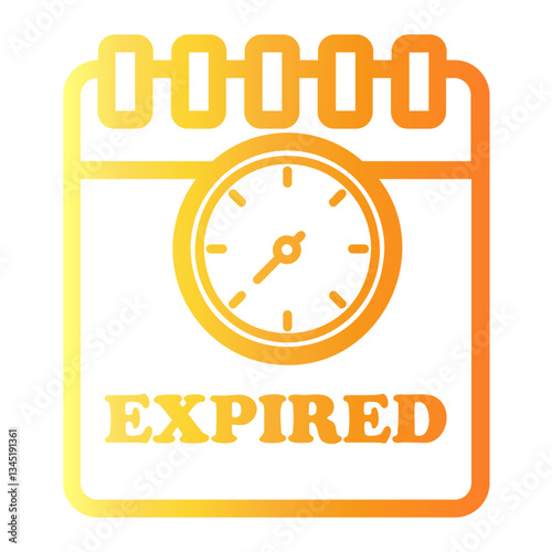 expired Line Gradient Icon