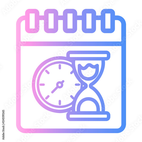 expiry Line Gradient Icon