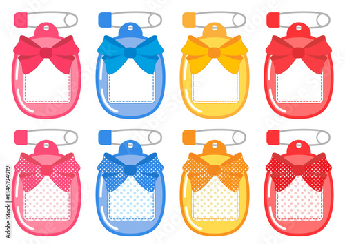 ネームプレート■リボン付の名札セット