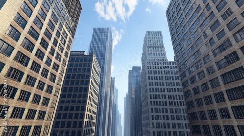 Skyline Cityscape: Majestic Urban Architecture