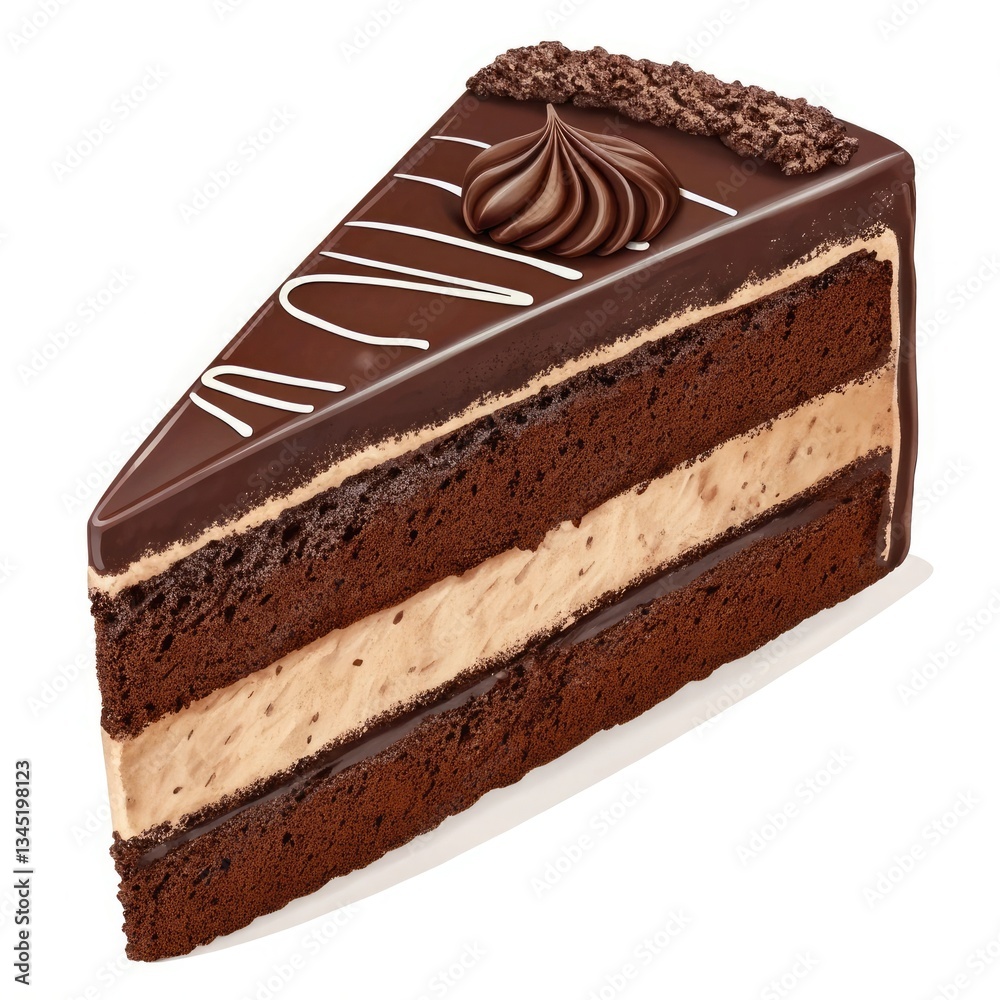 chocolate cake isolated on white chocolate cake isolated on white