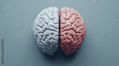 Brain Two Sides Concept