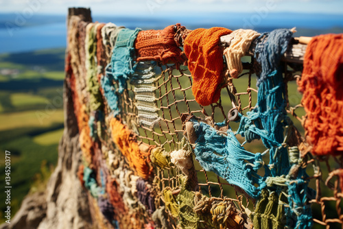 island mesmerizing tapestry reveals itself from a celestial vantage point, where the intricate fusion of geography, land utilization, and the delicate equilibrium between human influence and nature co