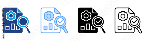 Evaluation Icon Set Multiple Style Collection