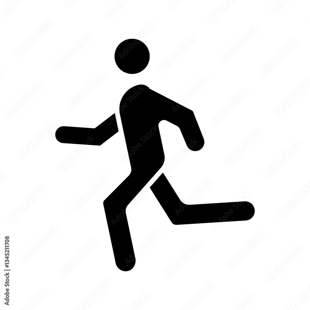 man fast run icon, rush icon vector illustration vector illustration, pictogram isolated on white background. color editable man fast run icon, rush icon vector illustration vector illustration, pictogram isolated on white background. color editable
