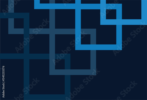 abstract blue background with geometric pattern, vector illustration