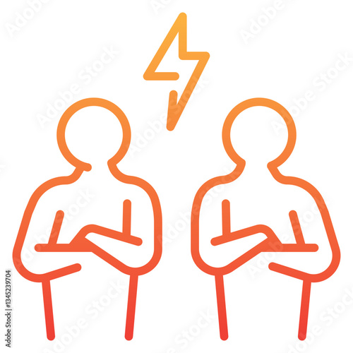 Conflict Resolution Gradient Icon