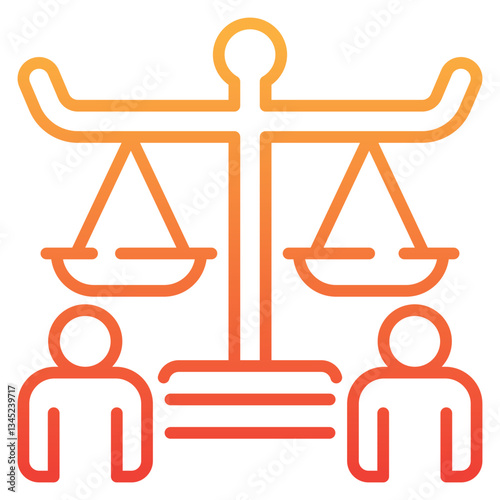 Civil Law Gradient Icon