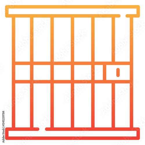 Jail Gradient Icon