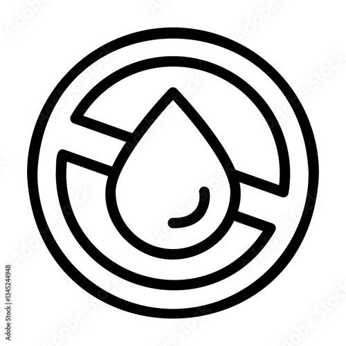 no liquids Line Icon
