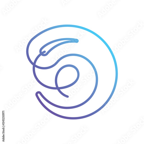 Curved needles Vector icon