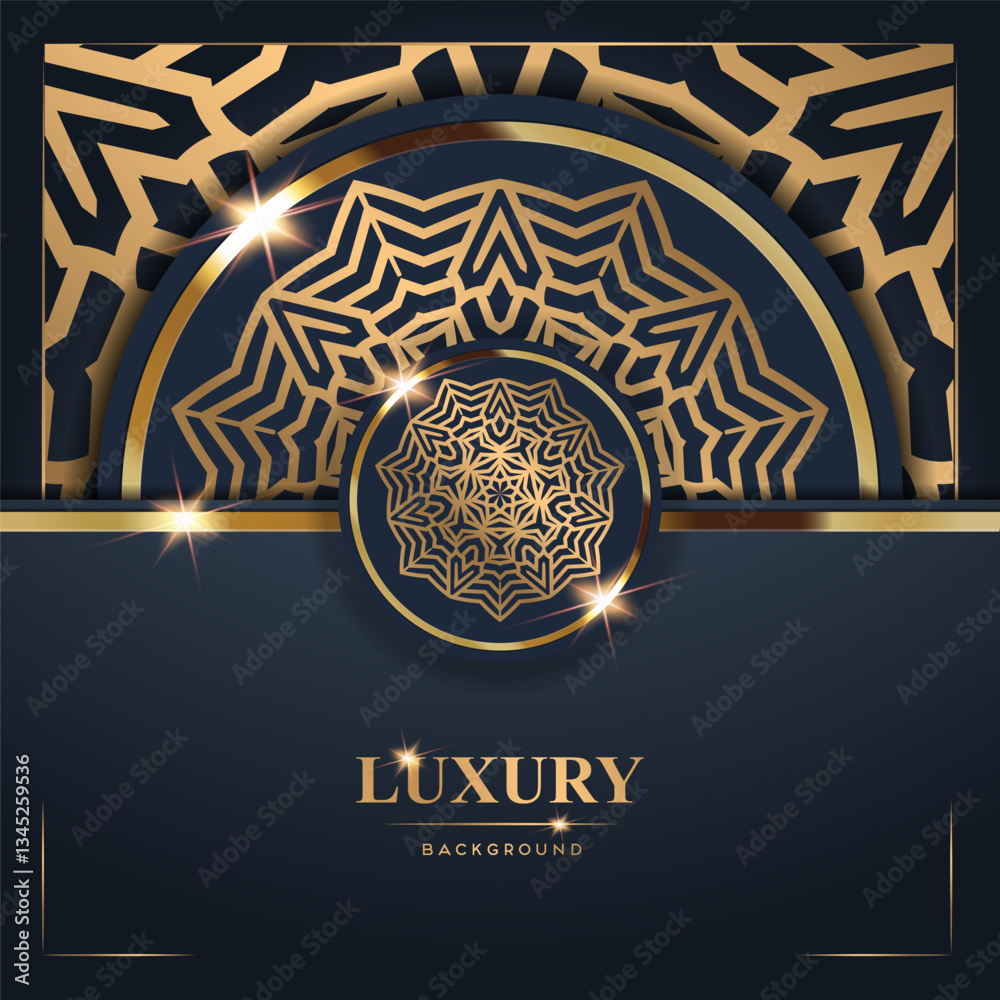 Luxury Background with Golden Ornamentation