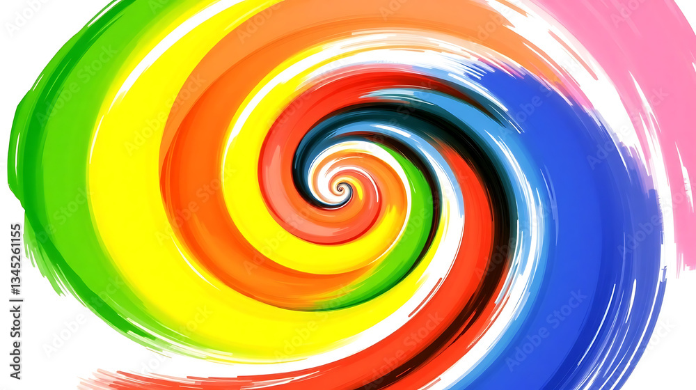 The image is a colorful, abstract spiral pattern with a variety of colors including green, yellow, red, and blue1 The image is a colorful, abstract spiral pattern with a variety of colors including green, yellow, red, and blue1