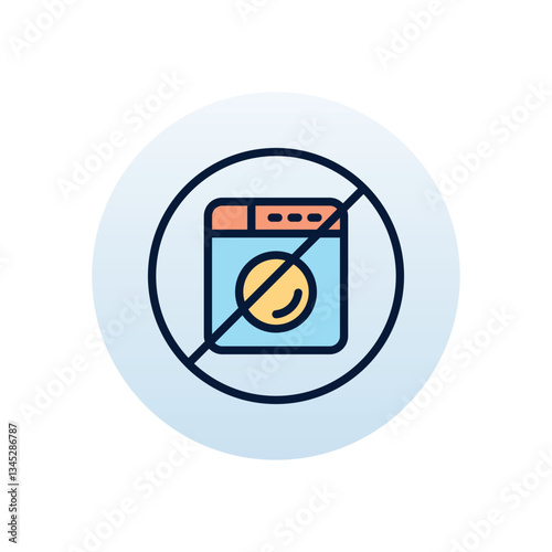 No laundry Vector icon