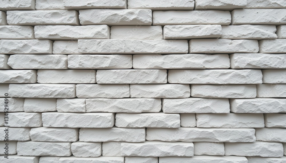 Obraz premium Eye-level view of minimalist brick space