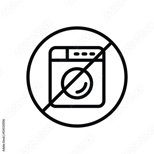 No laundry Vector icon