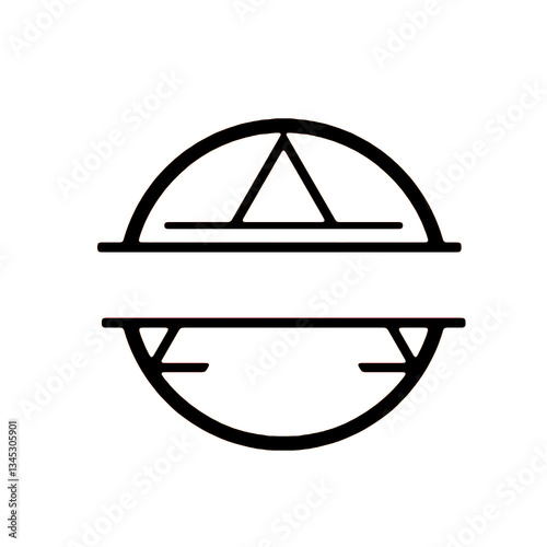 A clean and creative black and white vector design featuring abstract, floral, geometric, or symbolic elements. Perfect for logos, branding, tattoos, signage, and decorative digital use.