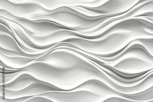 Abstract seamless texture with subtle white glossy waves.