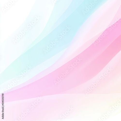 Wallpaper Mural Abstract Pastel Pink and Blue Wave Background Design Soft Gradient Colors Torontodigital.ca