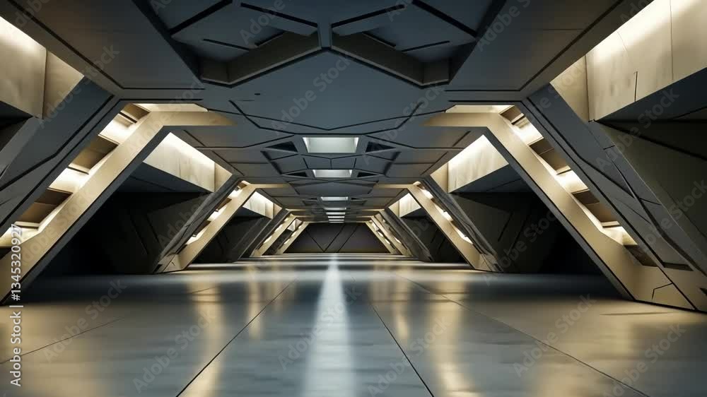 Futuristic corridor with sleek design (4)