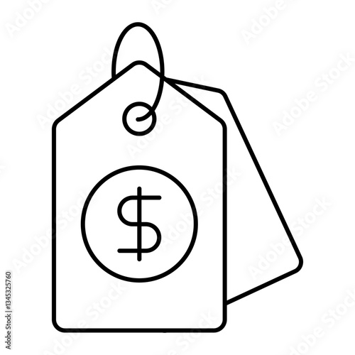 Competitive pricing icon, affordable rates, value offer vector.