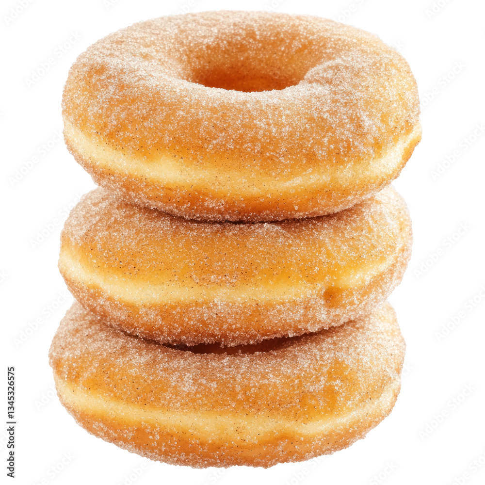 Stack of Sweet Donuts. Sweet Food Concept, Comfort Food. Isolated on White Stack of Sweet Donuts. Sweet Food Concept, Comfort Food. Isolated on White