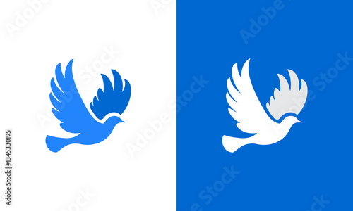 Flying dove symbol of peace with wings spread in a serene and artistic design ai generated