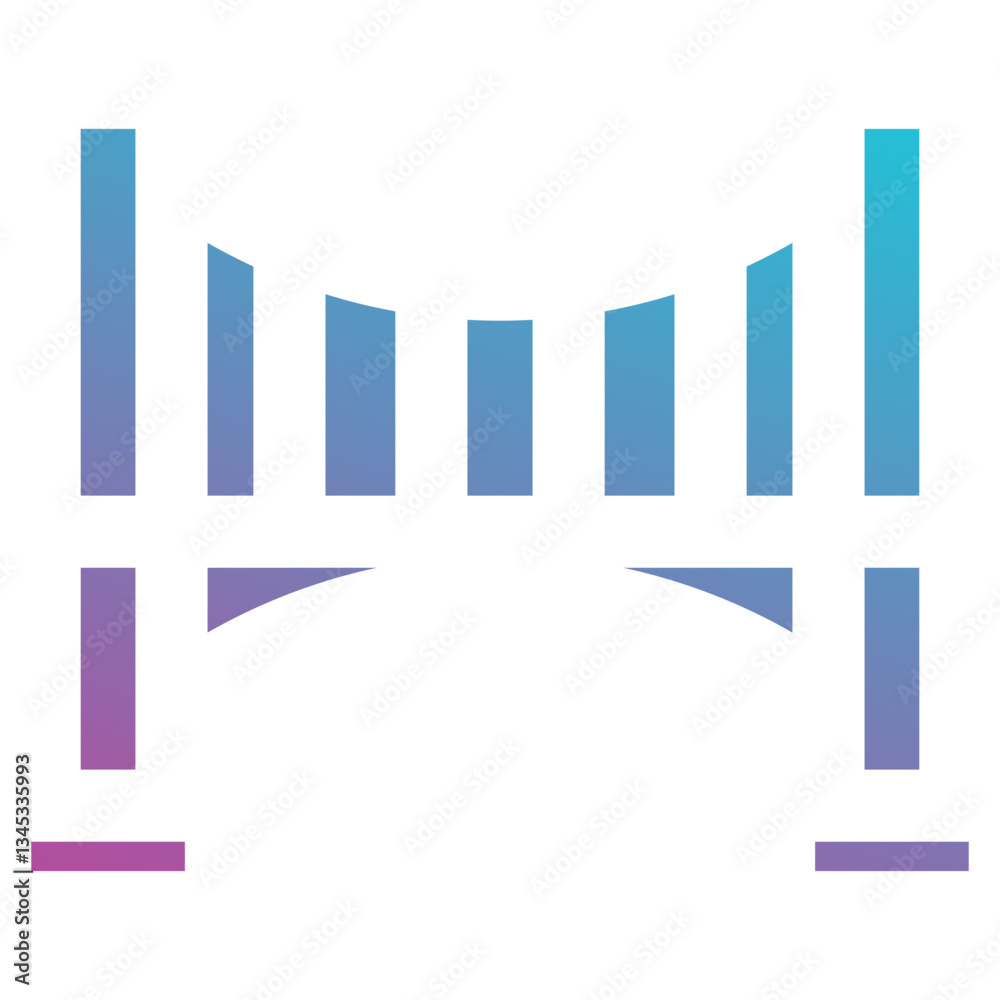 bridge icon element for design