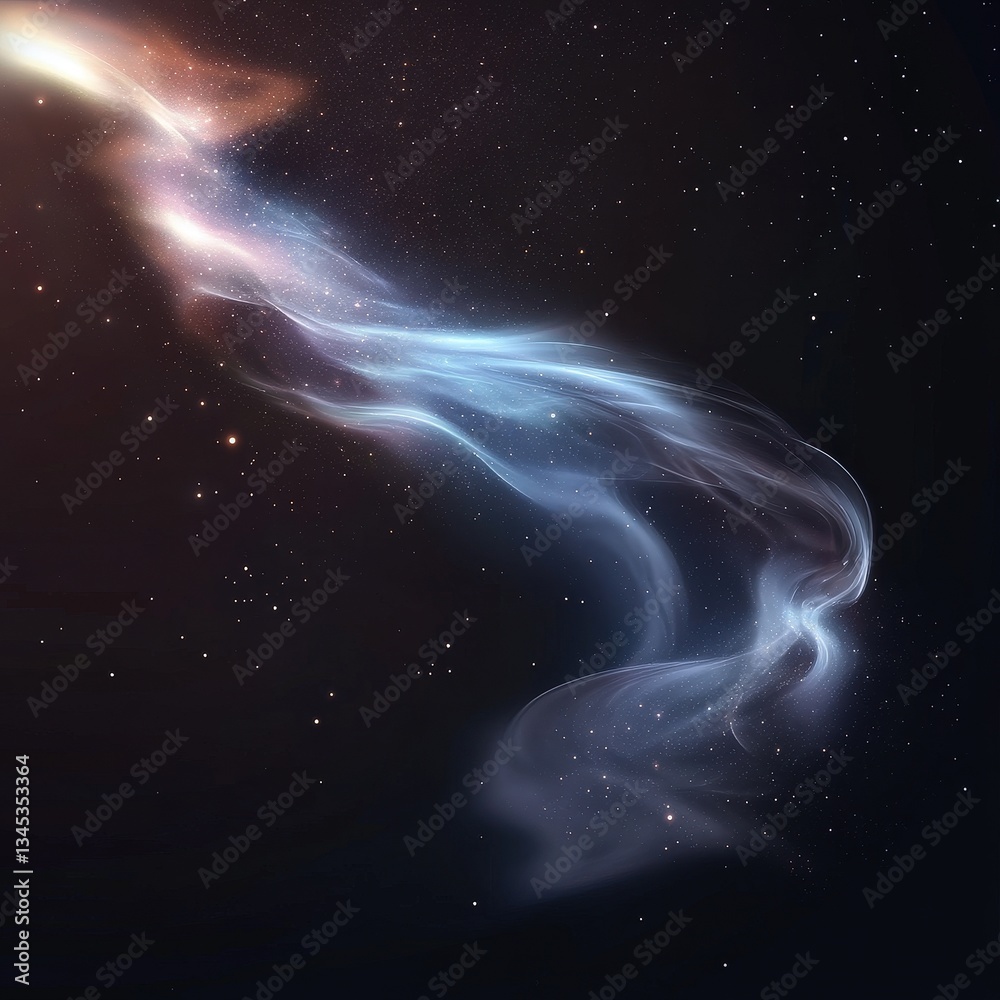 Fototapeta premium Cosmic Nebula, Starry Night Sky