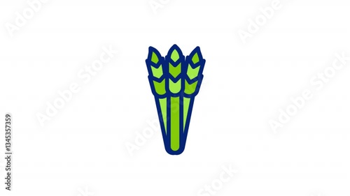 Asparagus Animated Alpha Icons loop