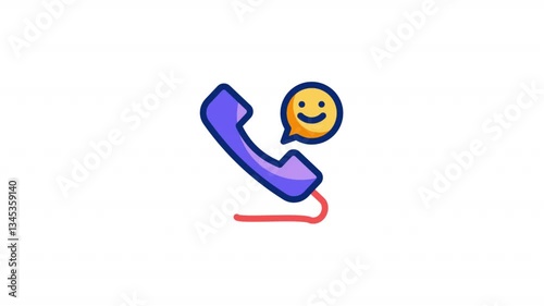 Customer Service Animated Alpha Icons loop