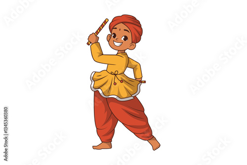 Indian Kids Characters Dancing