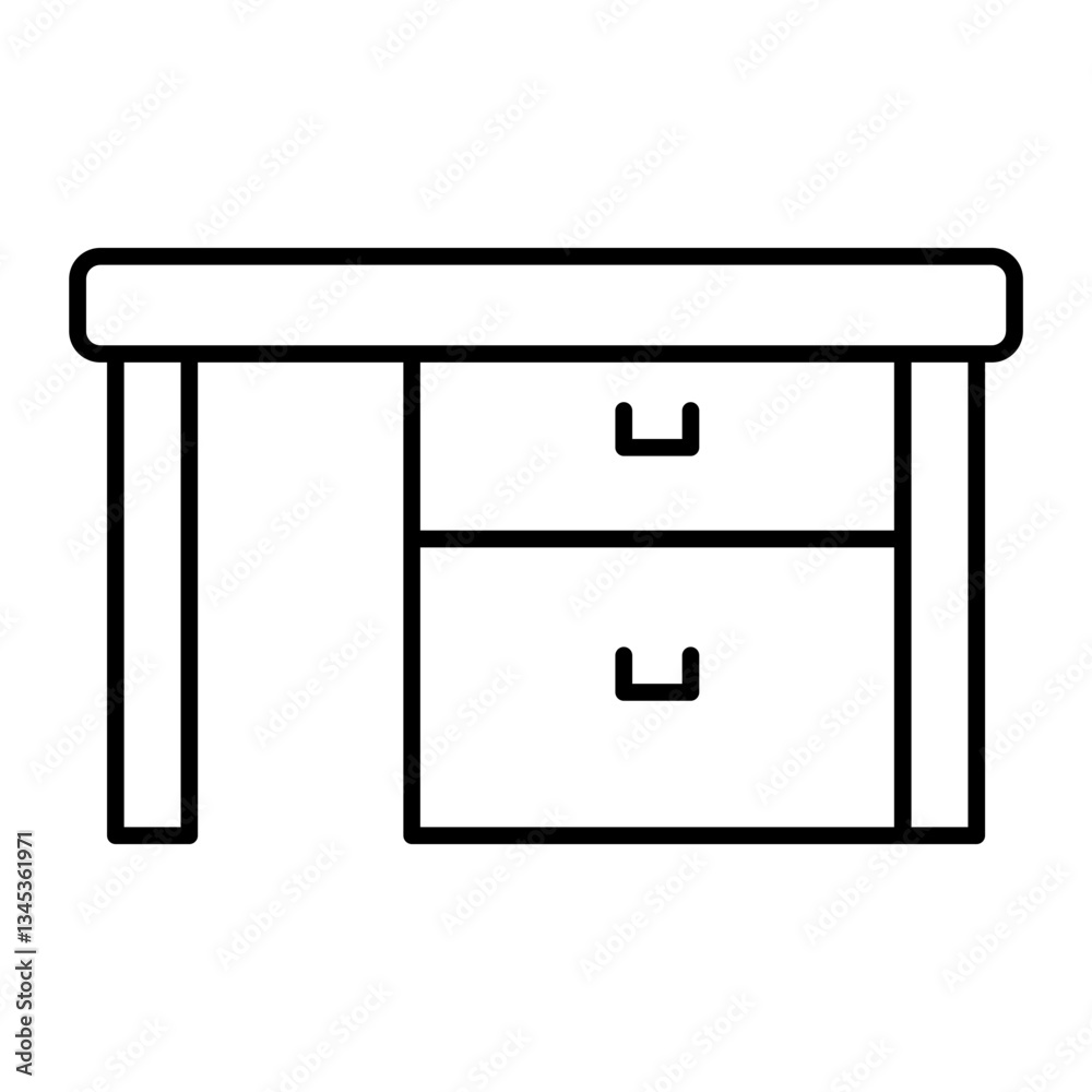 desk outline icon desk outline icon