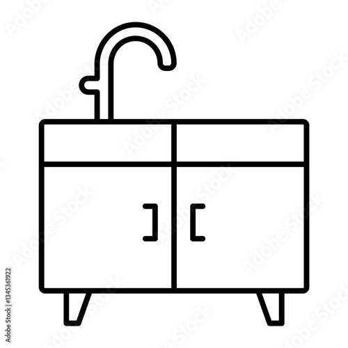 cabinet outline icon
