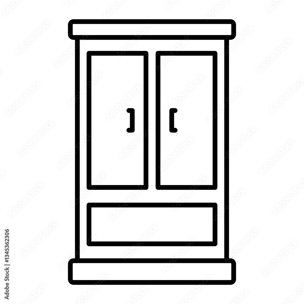 wardrobe outline icon wardrobe outline icon