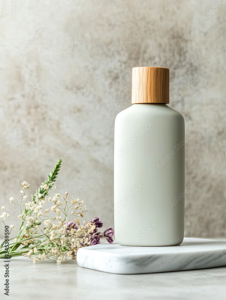 Artisan Ceramic Fragrance Bottle in a Soft Beige Setting Artisan Ceramic Fragrance Bottle in a Soft Beige Setting