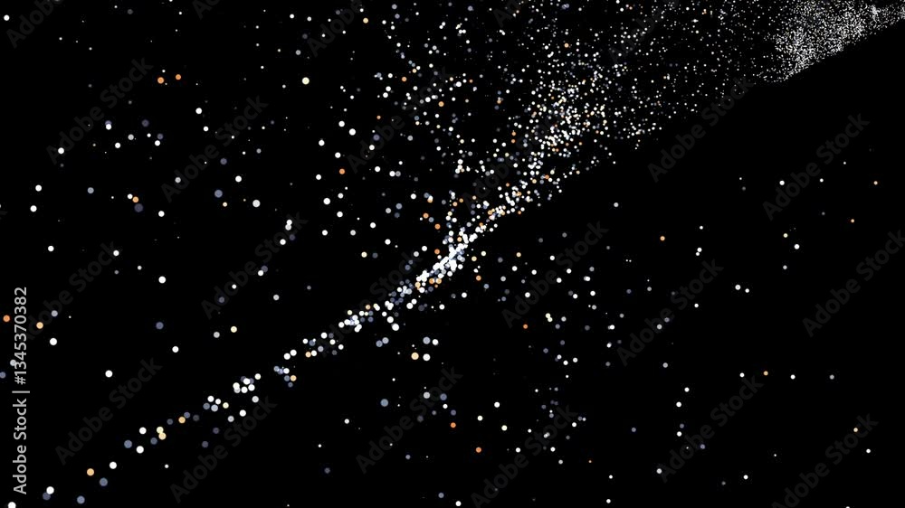 Particles blue bokeh dust abstract light motion titles cinematic background loop