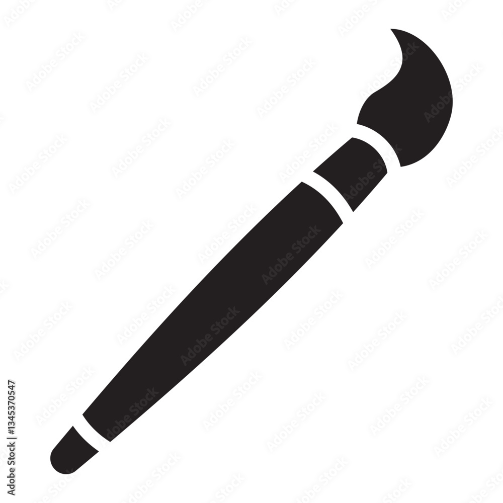 Drawing Simple trendy paint brush flat style icon vector design symbol illustration. Drawing Simple trendy paint brush flat style icon vector design symbol illustration.