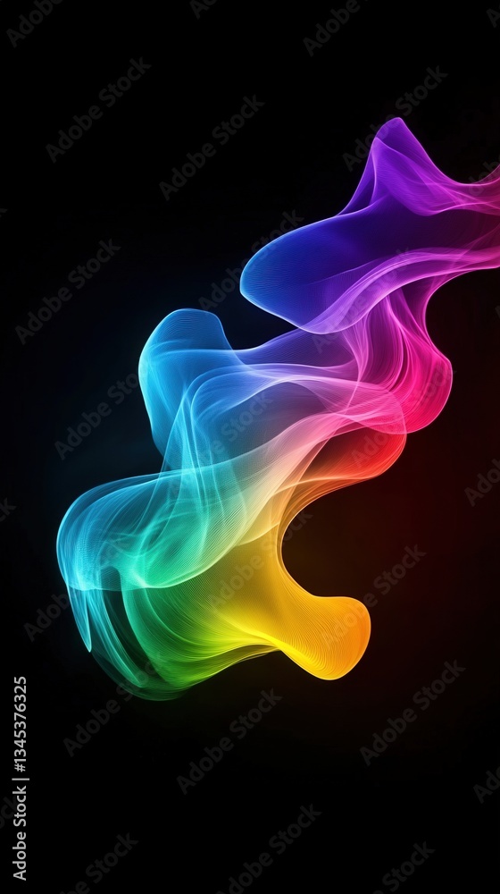 Rainbow Swirl Abstract Design Rainbow Swirl Abstract Design