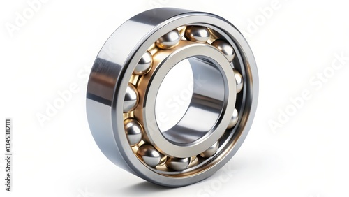 Angular contact ball bearing with axially asymmetric races, angular contact ball bearing, mechanical component photo