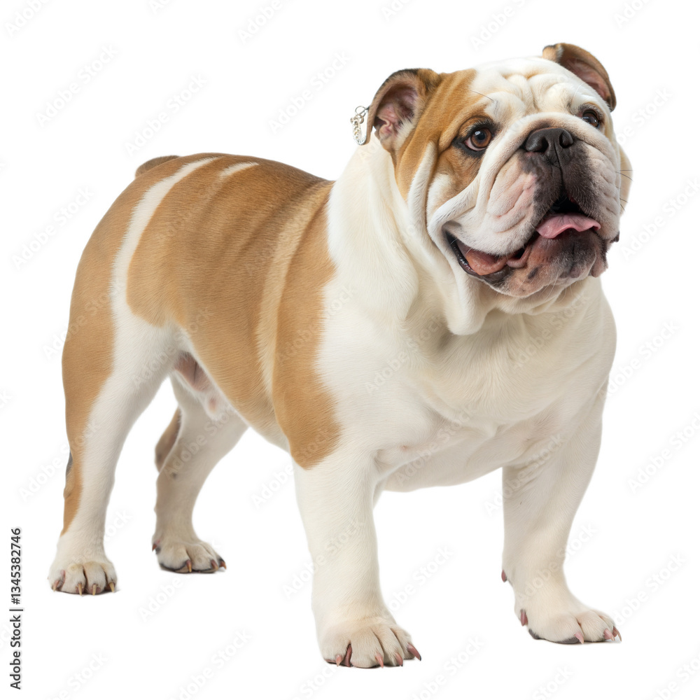 Fototapeta premium English Bulldog AI Generated Image