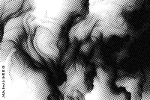 ABSTRACT HALFTONE AND DOT BACKGROUND TEMPLATE FOR POSTER