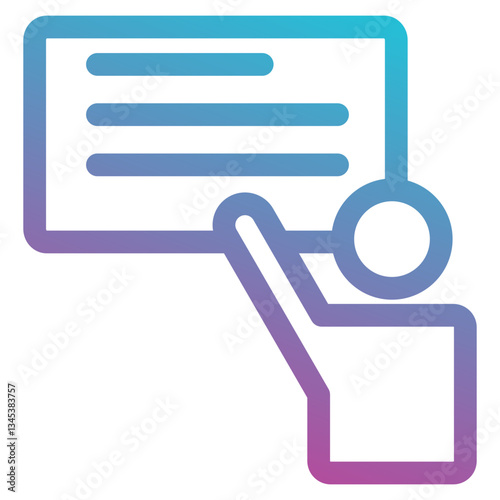 speaking icon element for design