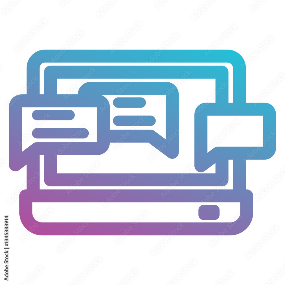 chat icon element for design