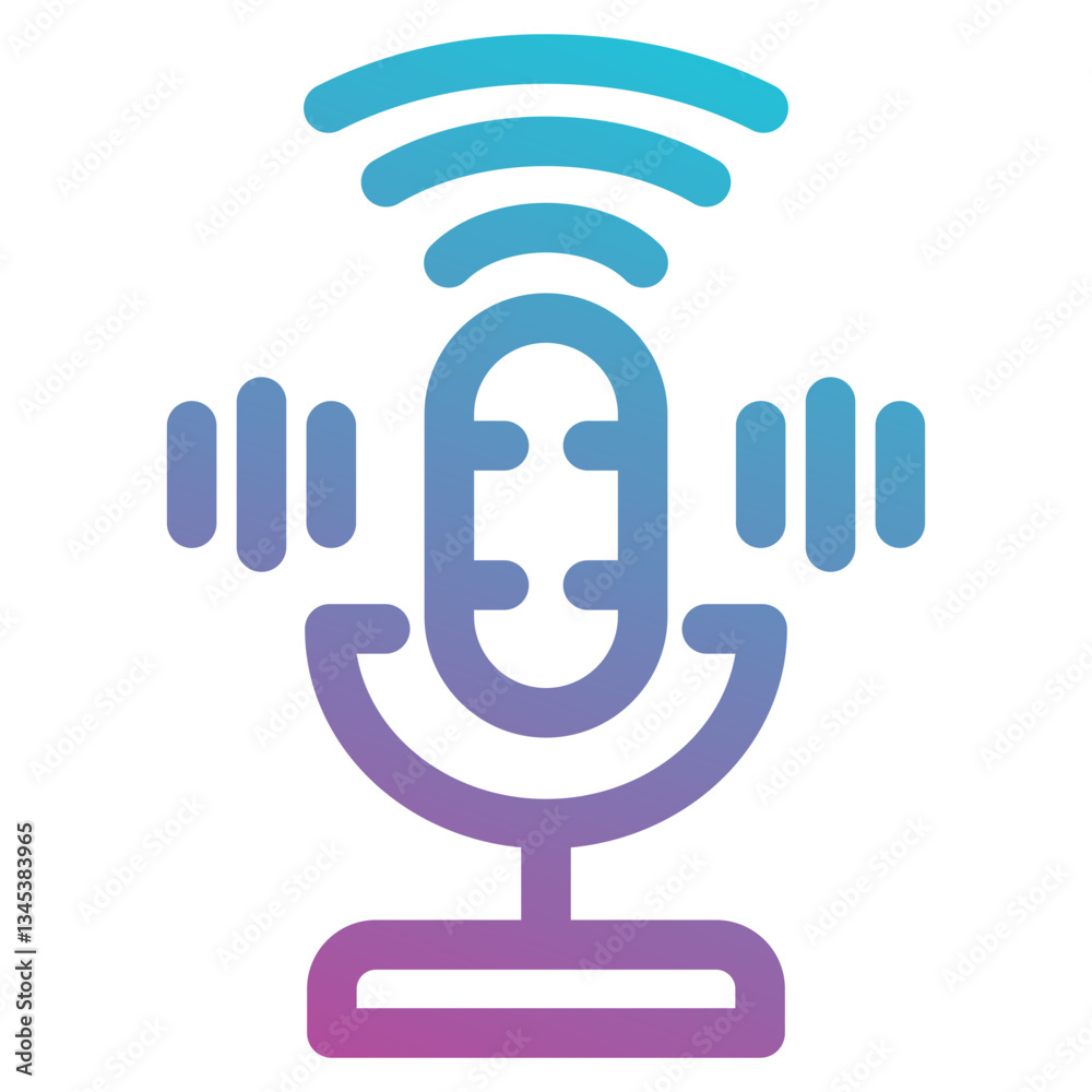Voice assistant icon element for design Voice assistant icon element for design