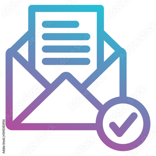 Mail icon element for design