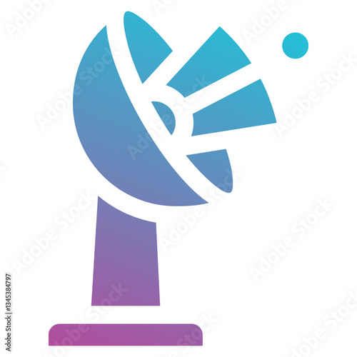 Satellite icon element for design