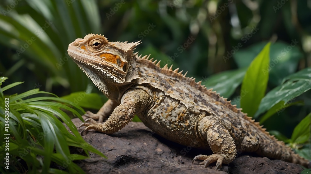 Tropical Guardian: The Sri Lankan Horned Lizard’s Hidden Presence Tropical Guardian: The Sri Lankan Horned Lizard’s Hidden Presence